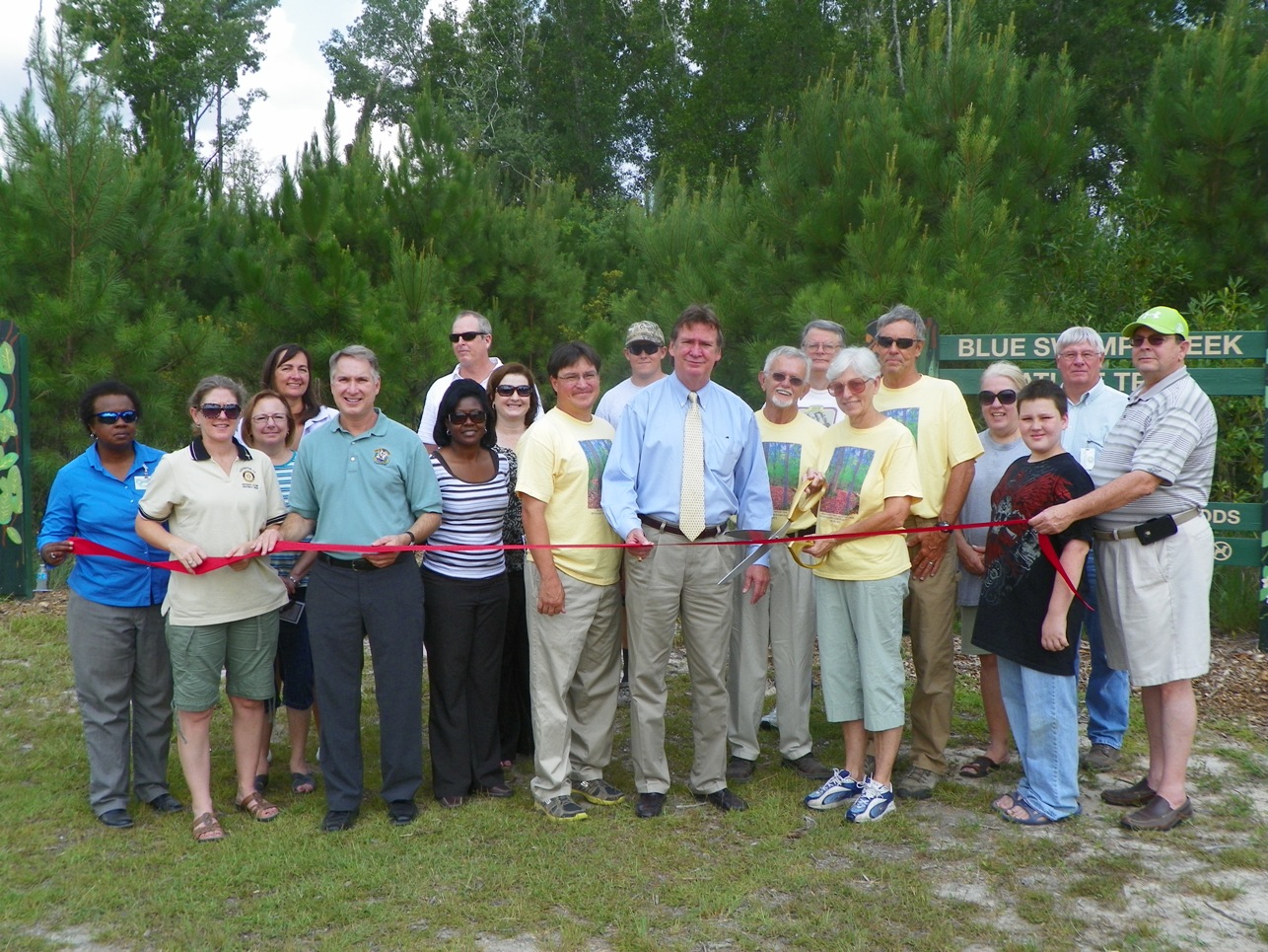 Blue Swamp Creek Nature Trail Ribbon Cutting