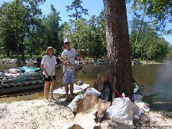 275 lbs of trash, including a bicycle!